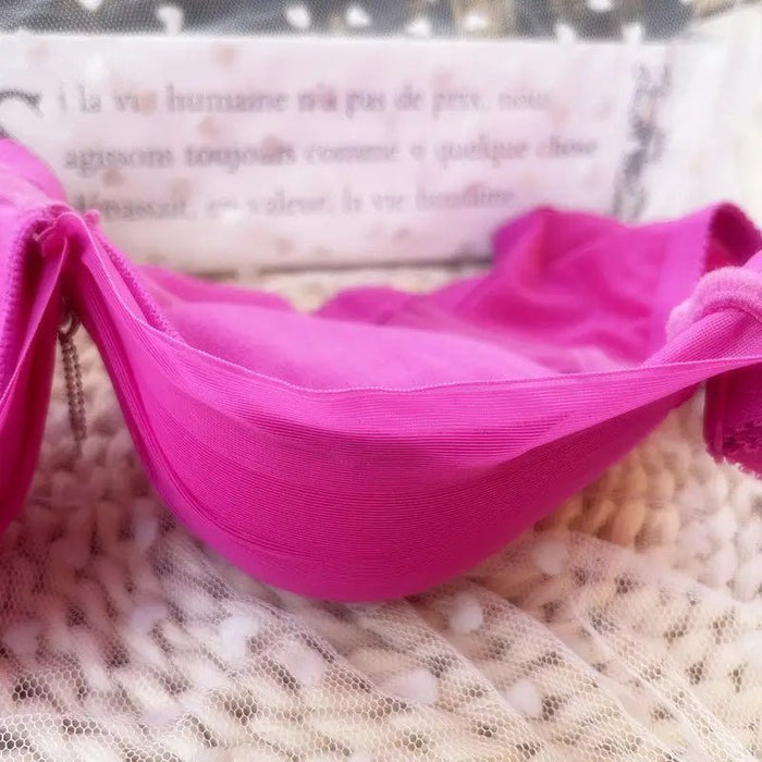 Thickened and extra thick 12CM small chest gathered bra without steel ring, bra with side breasts and sexy underwear - CLICK TIK