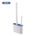 Wall Hanging Toilet Brush with Holder Long Handled Silicone Toilet Brush Soft Bristles WC Cleaning Brush Bathroom Accessories - CLICK TIK