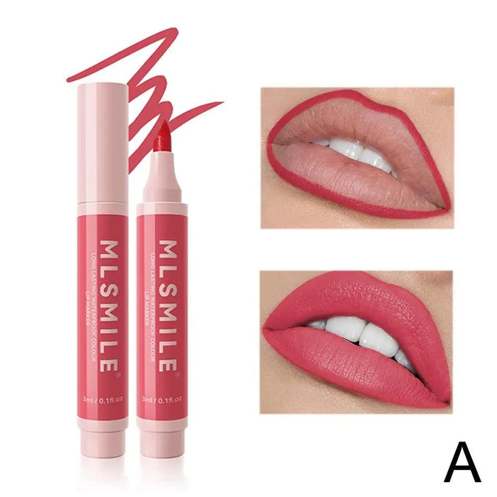Waterproof Matte Lipliner Pencil Lip Stain Marker Long Lasting Color Effect Lip Pen Sweat Proof Hydrating Lips Makeup Cosmetic - CLICK TIK