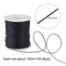 Waxed Cotton Thread Cords Mixed Color 1mm about 100yards/roll - CLICK TIK