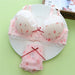 Wirefree sweet girl underwear set thin cute printing gathered bra large size women lingerie sexy lace bralette panty suit - CLICK TIK