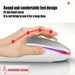 Wireless Mouse Bluetooth and 2.4GHz Dual Modes Rechargeable RGB Ergonomic Silent Click for PC iPad Laptop Cell Phone TV - CLICK TIK