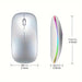 Wireless Mouse Bluetooth and 2.4GHz Dual Modes Rechargeable RGB Ergonomic Silent Click for PC iPad Laptop Cell Phone TV - CLICK TIK