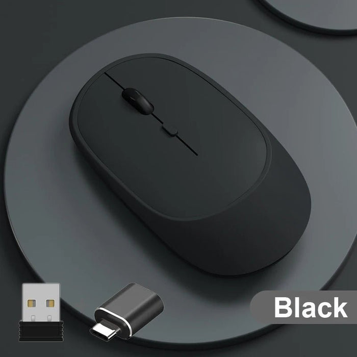 Wireless Mouse Rechargeable Mouse Gamer Dual Modes Bluetooth - compatible 2.4G USB Mice For Laptop Pad Tablet PC Macbook Mause - CLICK TIK