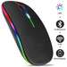 Wireless Mouse RGB Rechargeable Bluetooth Mice Wireless Computer Mause LED Backlit Ergonomic Gaming Mouse for Laptop PC 3600DPI - CLICK TIK