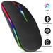 Wireless Mouse RGB Rechargeable Bluetooth Mice Wireless Computer Mause LED Backlit Ergonomic Gaming Mouse for Laptop PC 3600DPI - CLICK TIK