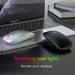 Wireless Mouse RGB Rechargeable Bluetooth Mice Wireless Computer Mause LED Backlit Ergonomic Gaming Mouse for Laptop PC 3600DPI - CLICK TIK