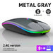 Wireless Mouse RGB Rechargeable Bluetooth Mice Wireless Computer Mause LED Backlit Ergonomic Gaming Mouse for Laptop PC 3600DPI - CLICK TIK