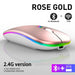 Wireless Mouse RGB Rechargeable Bluetooth Mice Wireless Computer Mause LED Backlit Ergonomic Gaming Mouse for Laptop PC 3600DPI - CLICK TIK