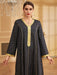 Women Arab Muslim Dress Abaya Embroidery Gilded Maxi Abayas Dubai Turkey Islam Kaftan Longue Musulmane Vestidos Largos - CLICK TIK