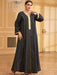 Women Arab Muslim Dress Abaya Embroidery Gilded Maxi Abayas Dubai Turkey Islam Kaftan Longue Musulmane Vestidos Largos - CLICK TIK