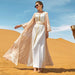 Women's Ba7044 Adenium Obesum Dress Embroidery - CLICK TIK