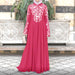 Women's Muslim Long Dresses Oversized Loose Floral Printed Casual Long Sleeved Ramadan Outfit Islamic Dubai Modest Abaya - CLICK TIK