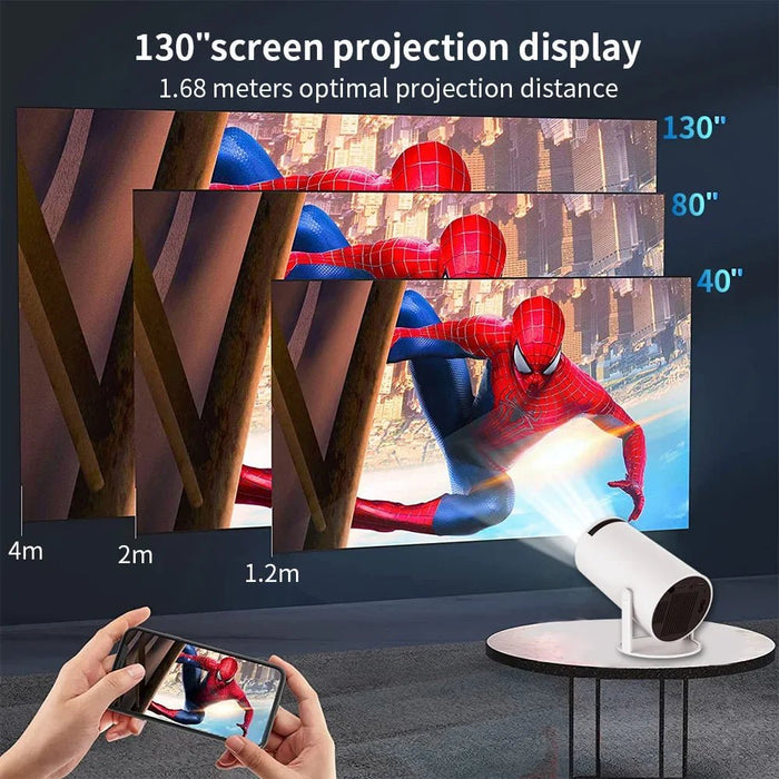 Xiaomi MINI 4K Video Projector Smart for SAMSUNG Android 11 WiFi 200ANSI BT5.0 1280*720P HY300 for XiaoMi Outdoor Home Theater - CLICK TIK