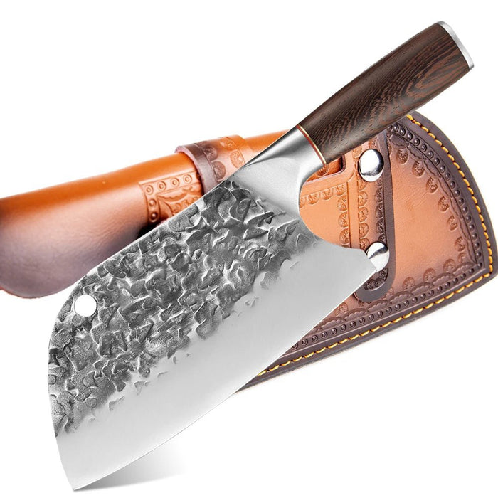 XITUO Handmade Forged Chef Knife High - carbon Clad Steel Chinese Cleaver Kitchen Knives Chopper Meat Slicing Nakiri Gyuto Tool CN - CLICK TIK