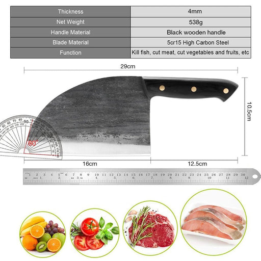 XITUO Handmade Forged Chef Knife High - carbon Clad Steel Chinese Cleaver Kitchen Knives Chopper Meat Slicing Nakiri Gyuto Tool CN - CLICK TIK