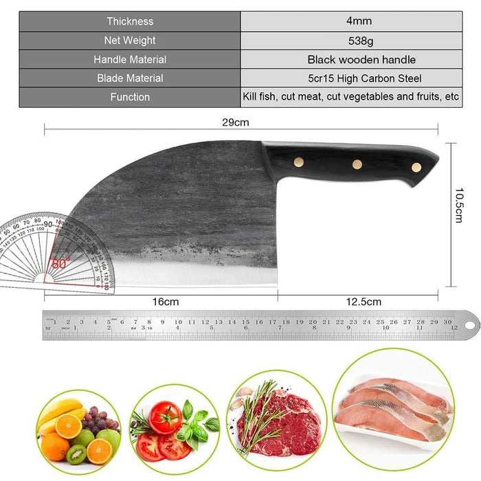 XITUO Handmade Forged Chef Knife High - carbon Clad Steel Chinese Cleaver Kitchen Knives Chopper Meat Slicing Nakiri Gyuto Tool CN - CLICK TIK