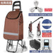 Zhuo Ya Shopping Cart Household Portable Foldable Shopping Cart Luggage Trolley Hand Buggy Trolley Luggage Trolley Trolley Trailer - CLICK TIK