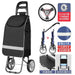 Zhuo Ya Shopping Cart Household Portable Foldable Shopping Cart Luggage Trolley Hand Buggy Trolley Luggage Trolley Trolley Trailer - CLICK TIK