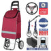 Zhuo Ya Shopping Cart Household Portable Foldable Shopping Cart Luggage Trolley Hand Buggy Trolley Luggage Trolley Trolley Trailer - CLICK TIK