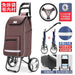 Zhuo Ya Shopping Cart Household Portable Foldable Shopping Cart Luggage Trolley Hand Buggy Trolley Luggage Trolley Trolley Trailer - CLICK TIK