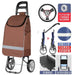 Zhuo Ya Shopping Cart Household Portable Foldable Shopping Cart Luggage Trolley Hand Buggy Trolley Luggage Trolley Trolley Trailer - CLICK TIK