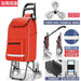 Zhuo Ya Shopping Cart Household Portable Foldable Shopping Cart Luggage Trolley Hand Buggy Trolley Luggage Trolley Trolley Trailer - CLICK TIK