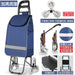 Zhuo Ya Shopping Cart Household Portable Foldable Shopping Cart Luggage Trolley Hand Buggy Trolley Luggage Trolley Trolley Trailer - CLICK TIK