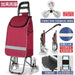 Zhuo Ya Shopping Cart Household Portable Foldable Shopping Cart Luggage Trolley Hand Buggy Trolley Luggage Trolley Trolley Trailer - CLICK TIK