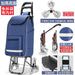 Zhuo Ya Shopping Cart Household Portable Foldable Shopping Cart Luggage Trolley Hand Buggy Trolley Luggage Trolley Trolley Trailer - CLICK TIK