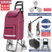 Zhuo Ya Shopping Cart Household Portable Foldable Shopping Cart Luggage Trolley Hand Buggy Trolley Luggage Trolley Trolley Trailer - CLICK TIK