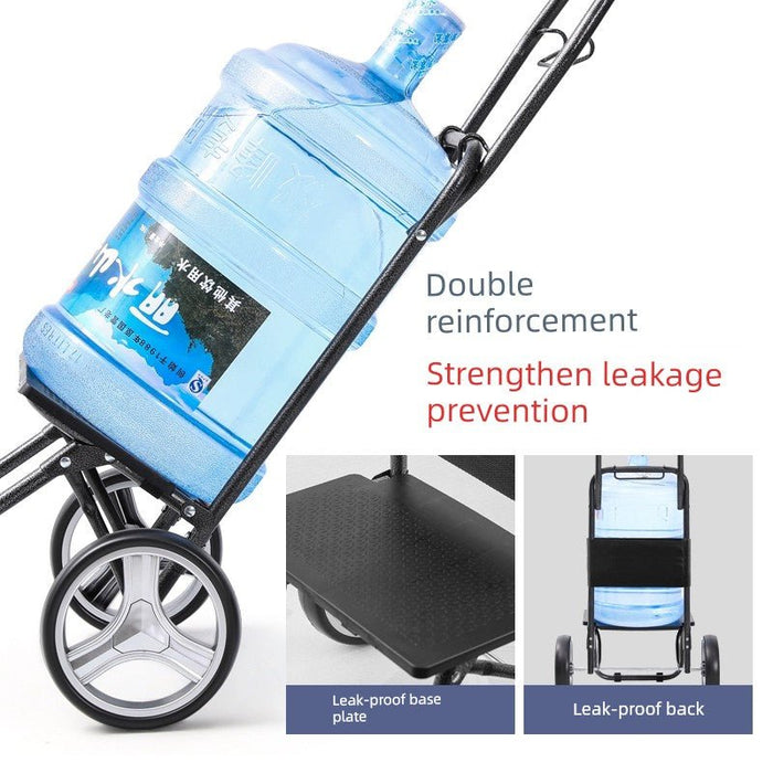 Zhuo Ya Shopping Cart Household Portable Foldable Shopping Cart Luggage Trolley Hand Buggy Trolley Luggage Trolley Trolley Trailer - CLICK TIK