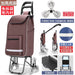 Zhuo Ya Shopping Cart Household Portable Foldable Shopping Cart Luggage Trolley Hand Buggy Trolley Luggage Trolley Trolley Trailer - CLICK TIK