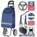 Zhuo Ya Shopping Cart Household Portable Foldable Shopping Cart Luggage Trolley Hand Buggy Trolley Luggage Trolley Trolley Trailer - CLICK TIK